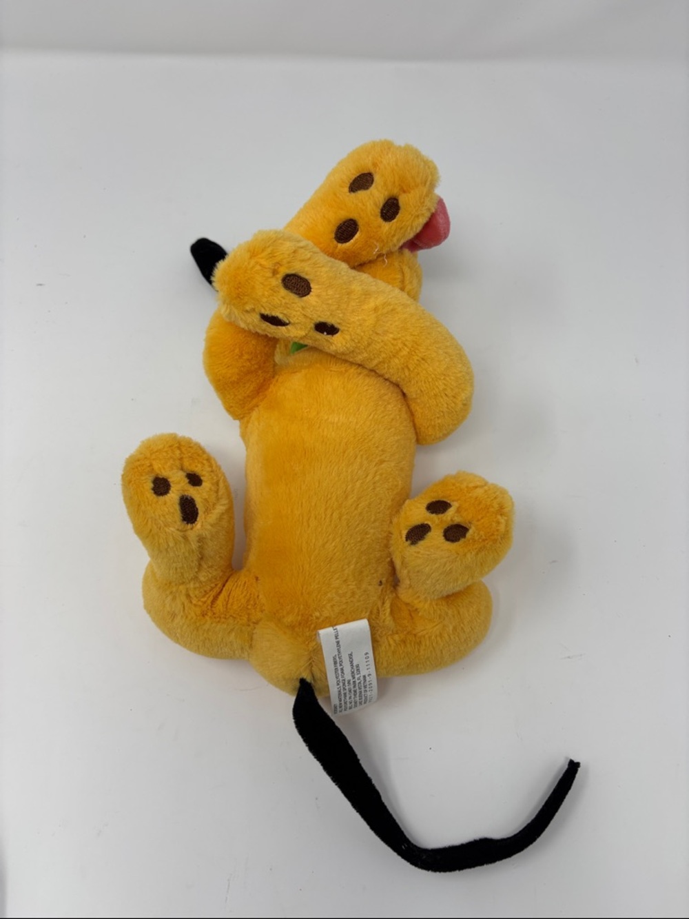 Disney Yellow Pluto Plush Dog Toy with Black Ears Pluto - Picture 4 of 4